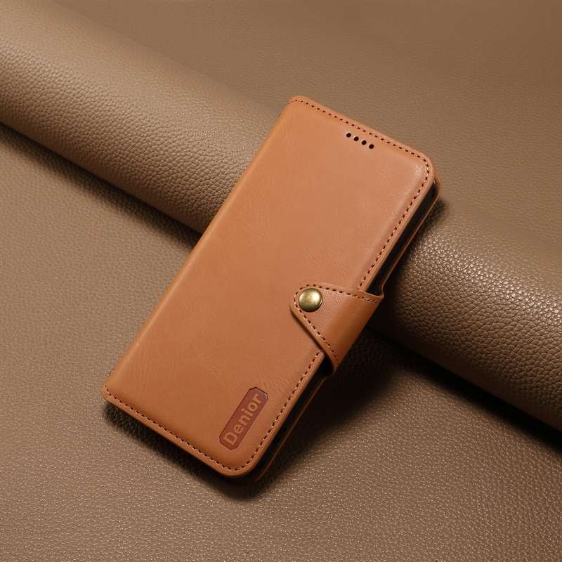 For Samsung Galaxy A24 5G Denior Cowhide Texture Wallet Style Leather Phone Case(Khaki)