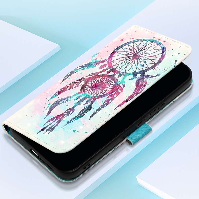 For Xiaomi Redmi Note 13 4G Global 3D Painting Horizontal Flip Leather Phone Case(Color Drop Wi