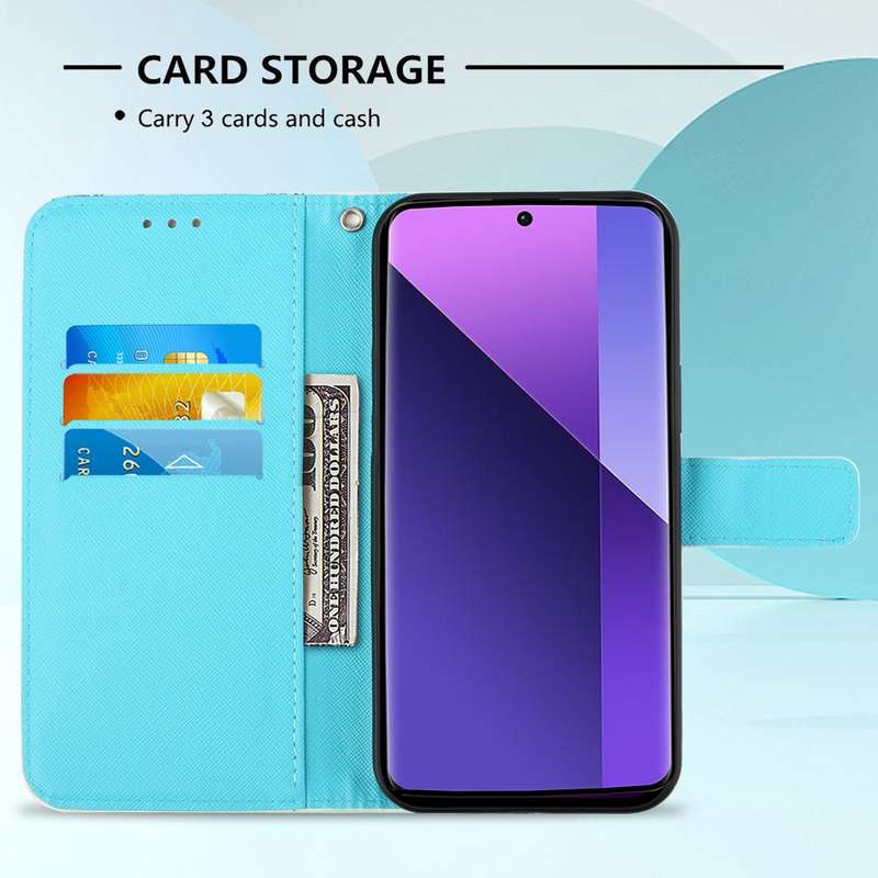For Xiaomi Redmi Note 13 Pro+ 5G 3D Painting Horizontal Flip Leather Phone Case(Color Drop Wind