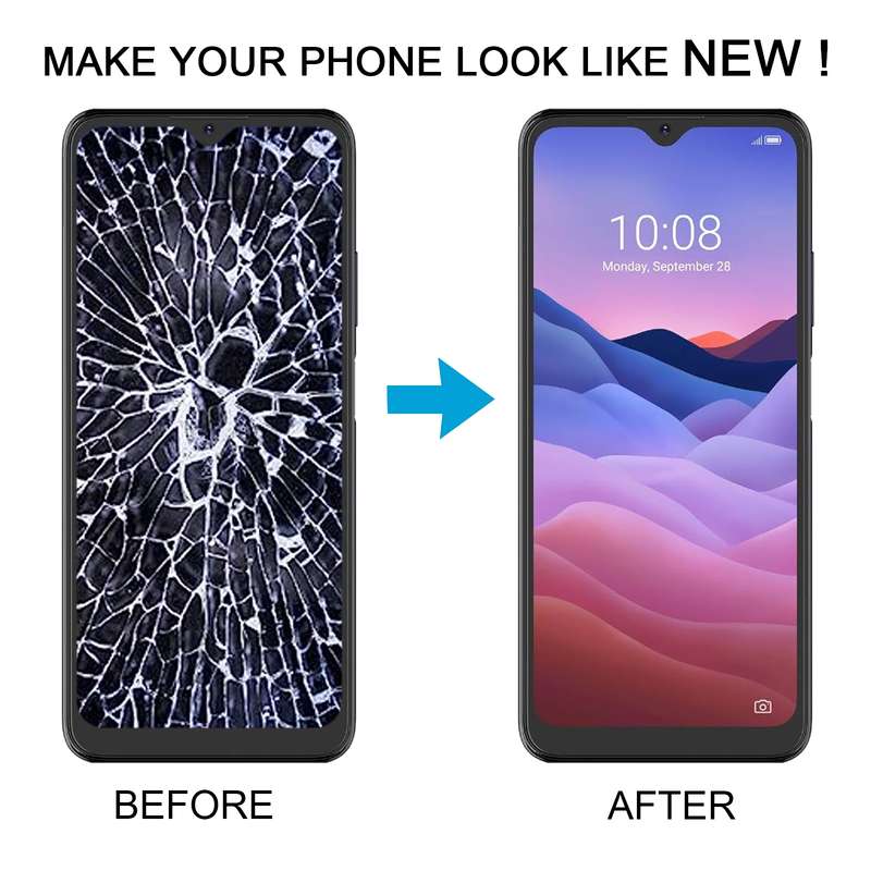 For ZTE Blade V2020 Smart 8010 LCD Screen Digitizer Full Assembly with Frame