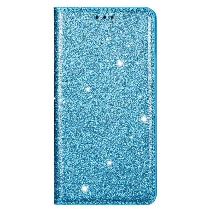 For Samsung Galaxy A20 / A30 Ultrathin Glitter Magnetic Horizontal Flip Leather Case with Holder & C