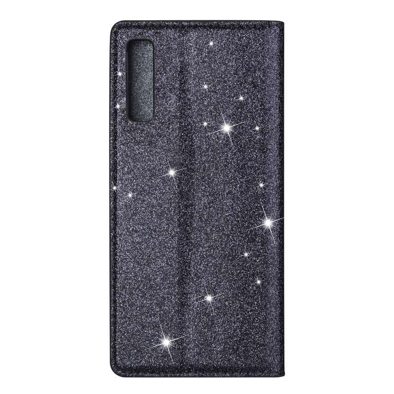 For Samsung Galaxy A7 (2018) / A750 Ultrathin Glitter Magnetic Horizontal Flip Leather Case with Hol