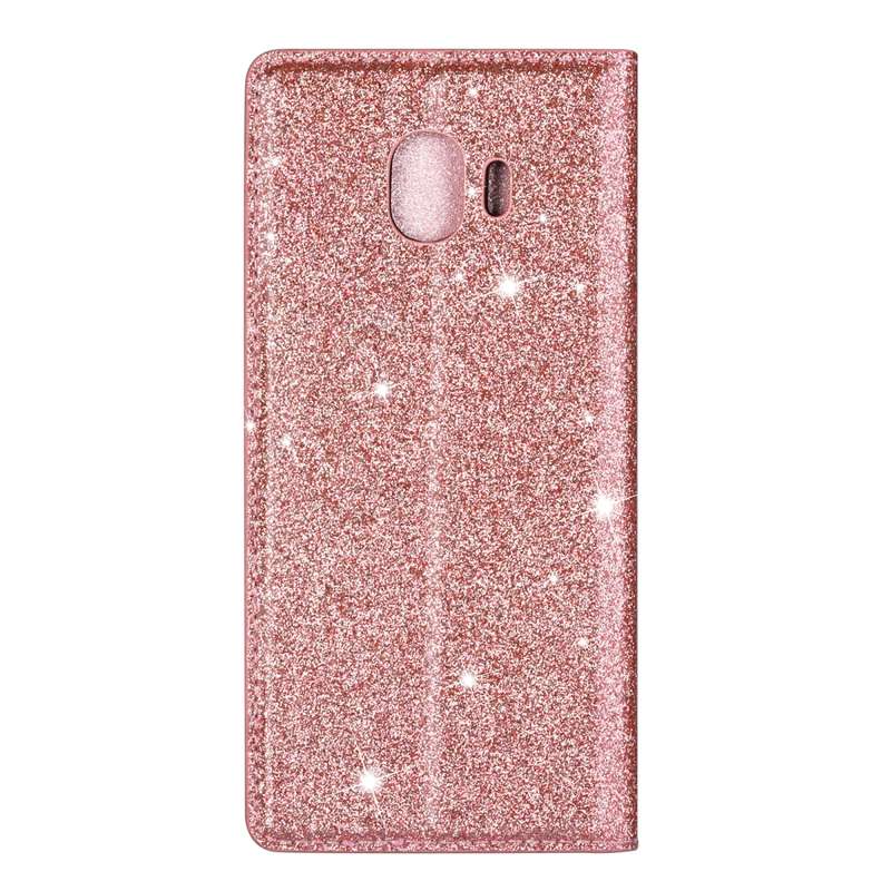 For Samsung Galaxy A7 (2018) / A750 Ultrathin Glitter Magnetic Horizontal Flip Leather Case with Hol