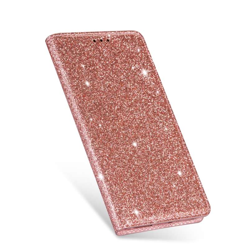For Samsung Galaxy J4+ Ultrathin Glitter Magnetic Horizontal Flip Leather Case with Holder & Card Sl