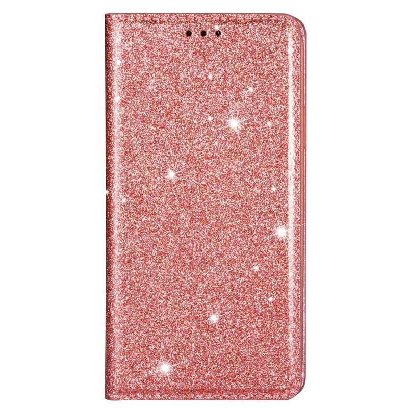 For Samsung Galaxy Note 9 Ultrathin Glitter Magnetic Horizontal Flip Leather Case with Holder & Card