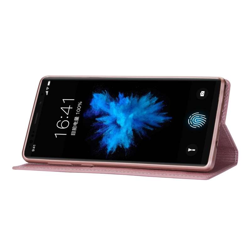 For Samsung Galaxy Note 9 Ultrathin Glitter Magnetic Horizontal Flip Leather Case with Holder & Card