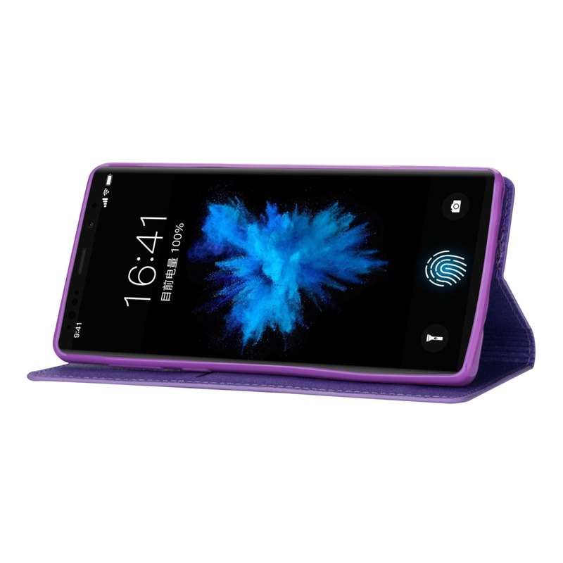 For Samsung Galaxy Note 9 Ultrathin Glitter Magnetic Horizontal Flip Leather Case with Holder & Card
