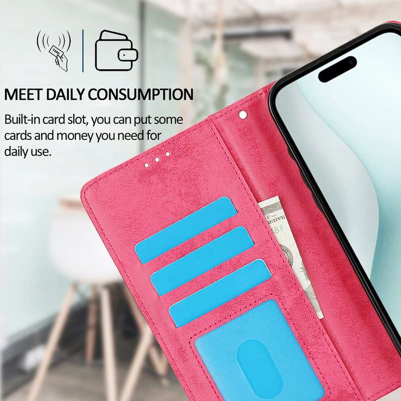 For iPhone 16 2 in 1 Detachable Phone Leather Case(Pink)