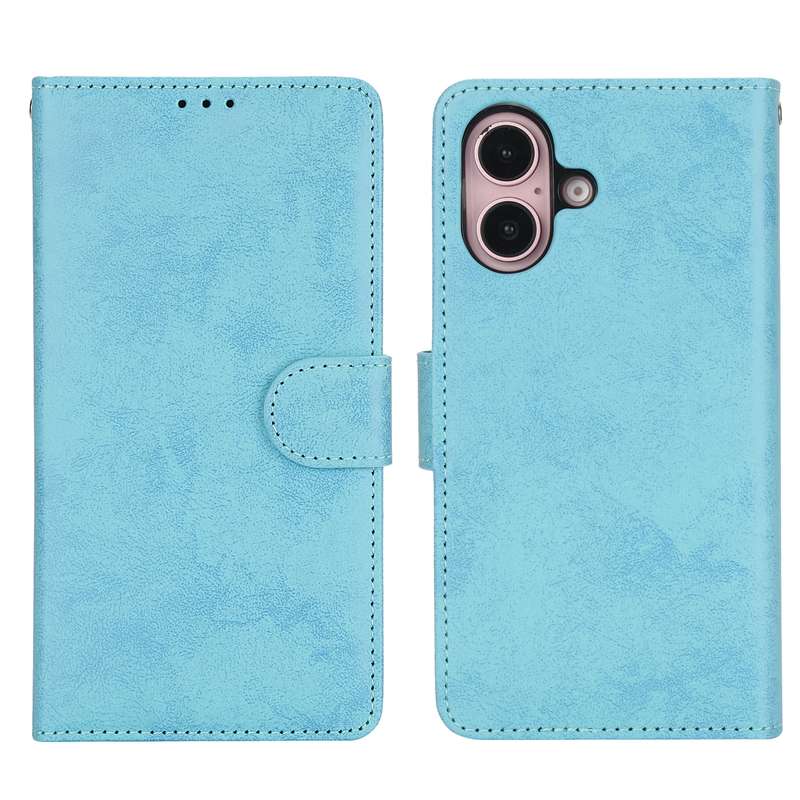 For iPhone 16 2 in 1 Detachable Phone Leather Case(Pink)