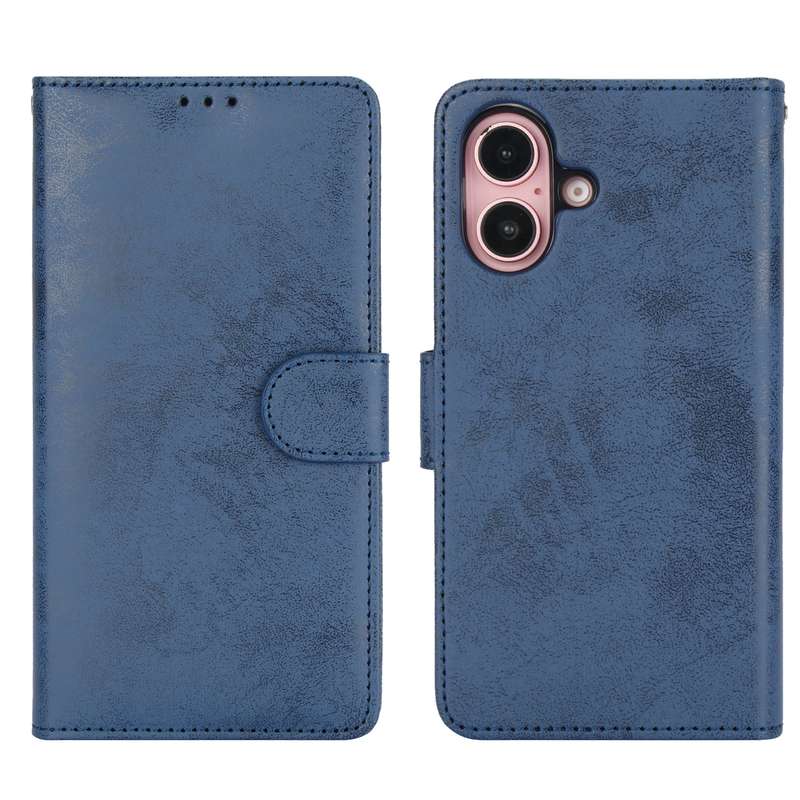 For iPhone 16 2 in 1 Detachable Phone Leather Case(Pink)
