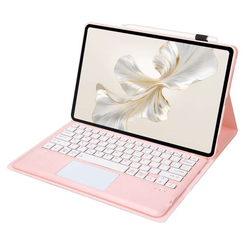 For Honor Pad 9 AH19-A TPU Ultra-thin Detachable Bluetooth Keyboard Tablet Leather Case with Touchpa