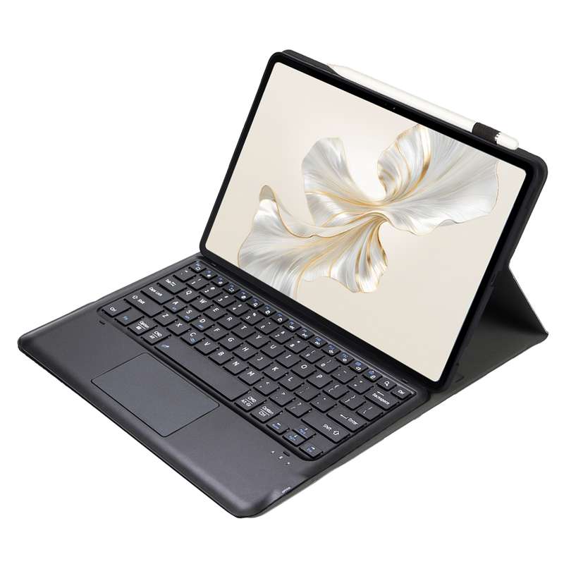 For Honor Pad 9 AH19-A TPU Ultra-thin Detachable Bluetooth Keyboard Tablet Leather Case with Touchpa