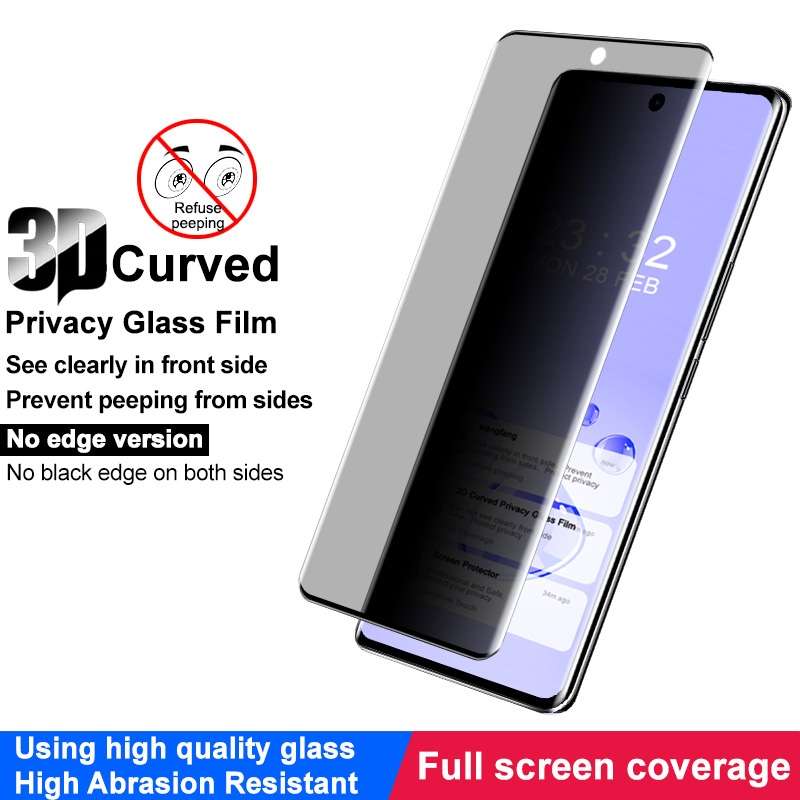 For vivo V30 5G/V30 Pro 5G/S18 5G/S18 Pro 5G imak No Edge Version 3D Curved Privacy Full Screen Temp