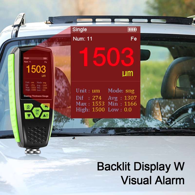 RZ860 Metal Coating Thickness Gauge(Green)