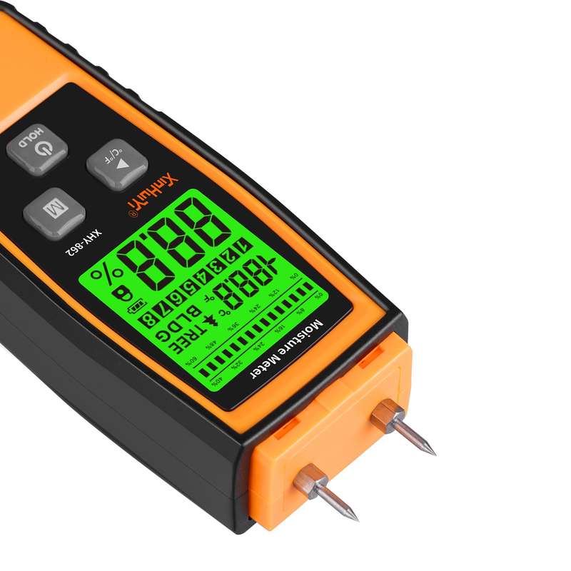 RZ862 Detachable Probe Wood Moisture Tester(Orange)
