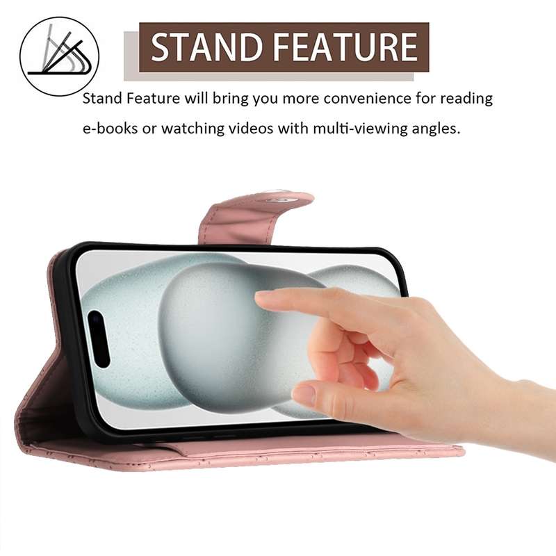 For iPhone 8 Plus / 7 Plus / 6s Plus Rhombic Texture Flip Leather Phone Case with Lanyard(Coral