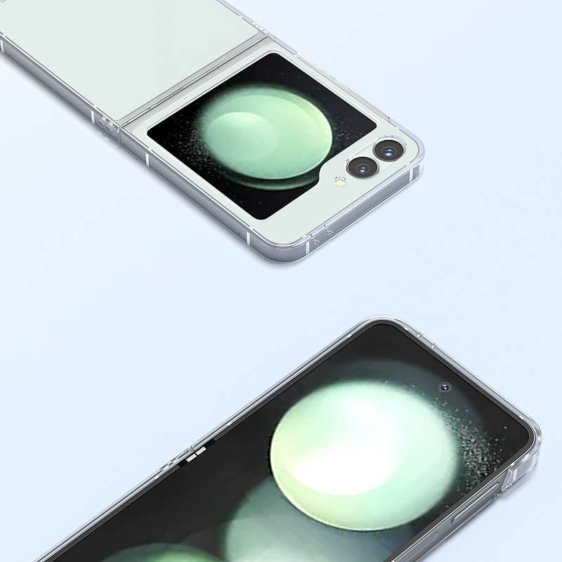 For Samsung Galaxy Z Flip6 5G Wave Pattern Transparent Frosted Phone Case