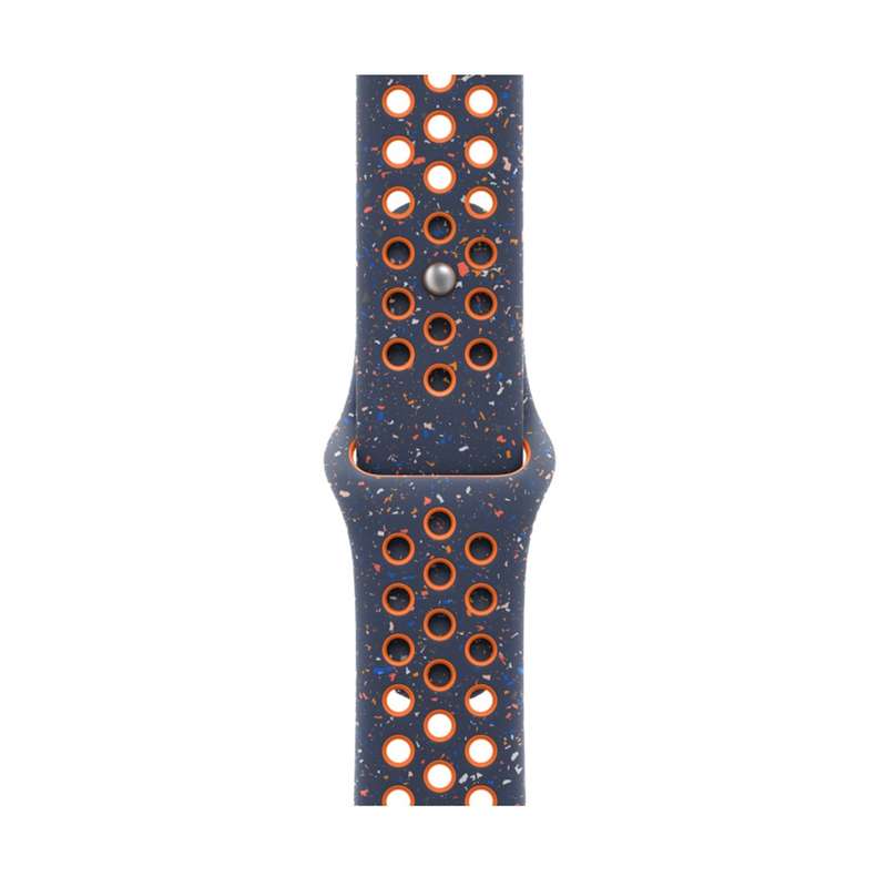 For Apple Watch SE 2023 44mm Coloful Silicone Watch Band(Dark Blue Mango)