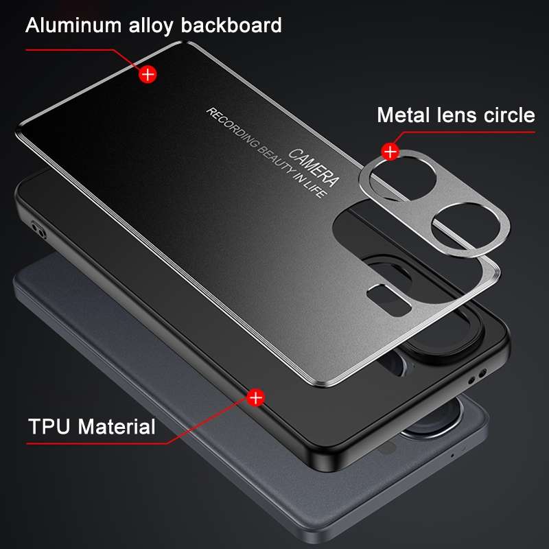 For vivo iQOO Z9 / Z9 Turbo Frosted Metal Phone Case(Silver)