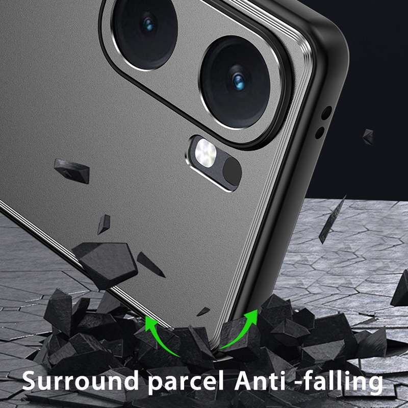 For vivo iQOO Z9 / Z9 Turbo Frosted Metal Phone Case(Silver)