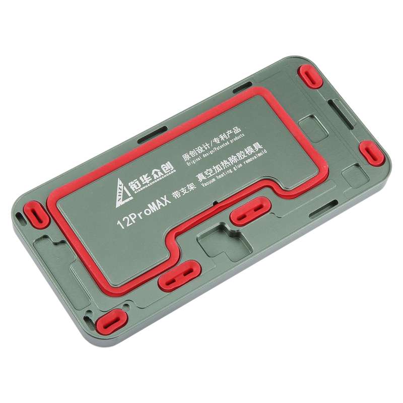 For iPhone 12 Pro Max LCD Screen Frame Vacuum Heating Glue Removal Mold with Holder