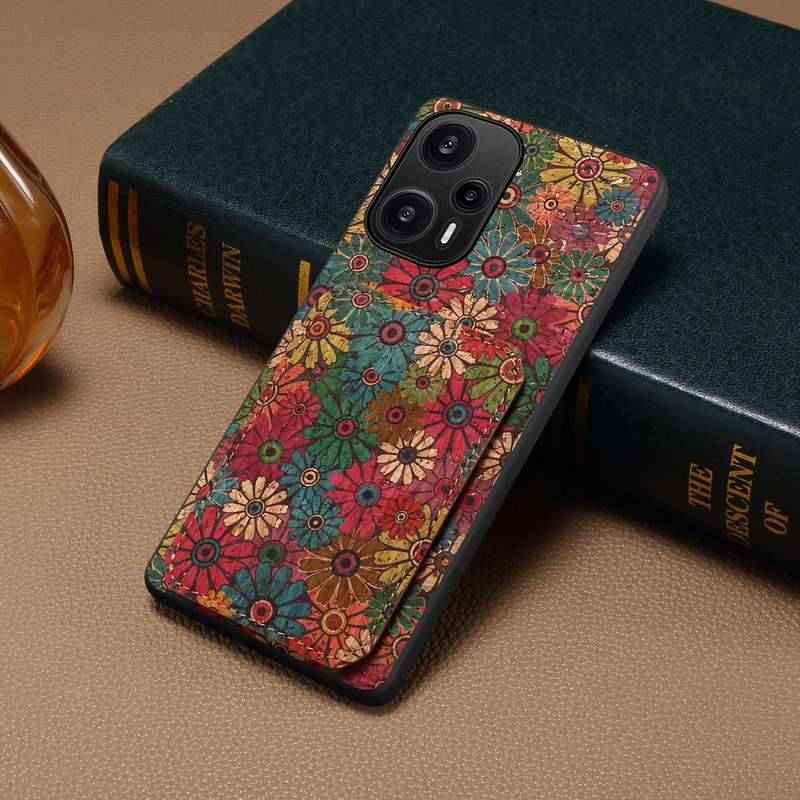 For Xiaomi Redmi Note 12 Turbo Dual Card Slot Holder Phone Case(Spring Green)