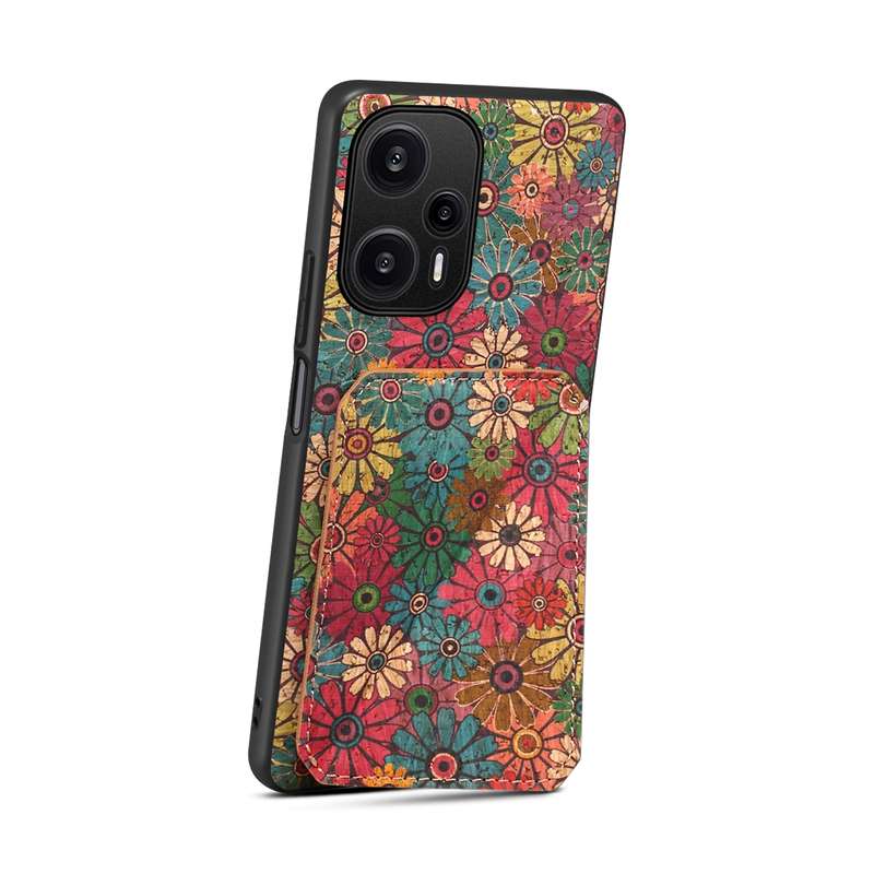 For Xiaomi Redmi Note 12 Turbo Dual Card Slot Holder Phone Case(Spring Green)