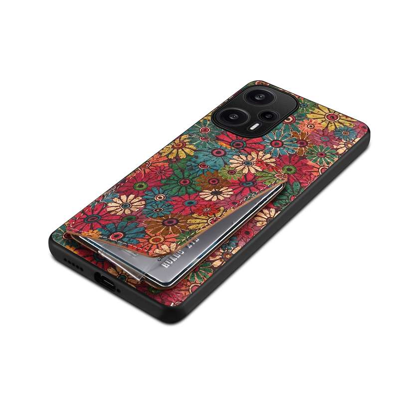 For Xiaomi Redmi Note 12 Turbo Dual Card Slot Holder Phone Case(Spring Green)