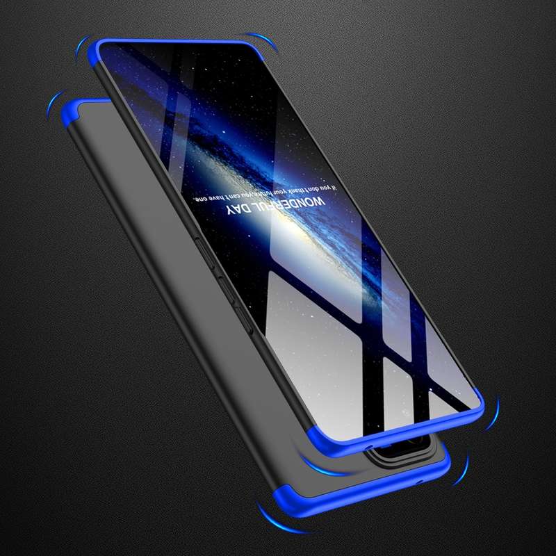 For vivo V30 /V30 Pro 5G GKK Three Stage Splicing Full Coverage PC Phone Case(Black Blue)