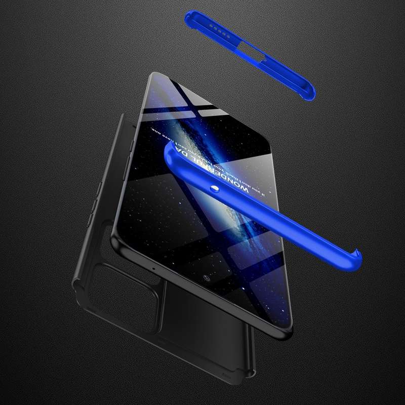 For vivo V30 /V30 Pro 5G GKK Three Stage Splicing Full Coverage PC Phone Case(Black Blue)