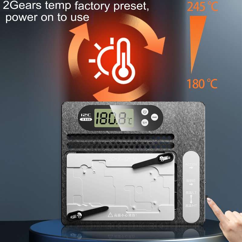 i2C T18 LCD Display PCB Motherboard Layered Desoldering Station For iPhone X-15 Pro Max, US Plug