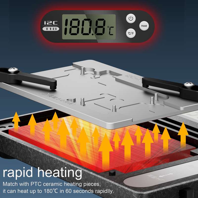 i2C T18 LCD Display PCB Motherboard Layered Desoldering Station For iPhone X-15 Pro Max with Glue Re