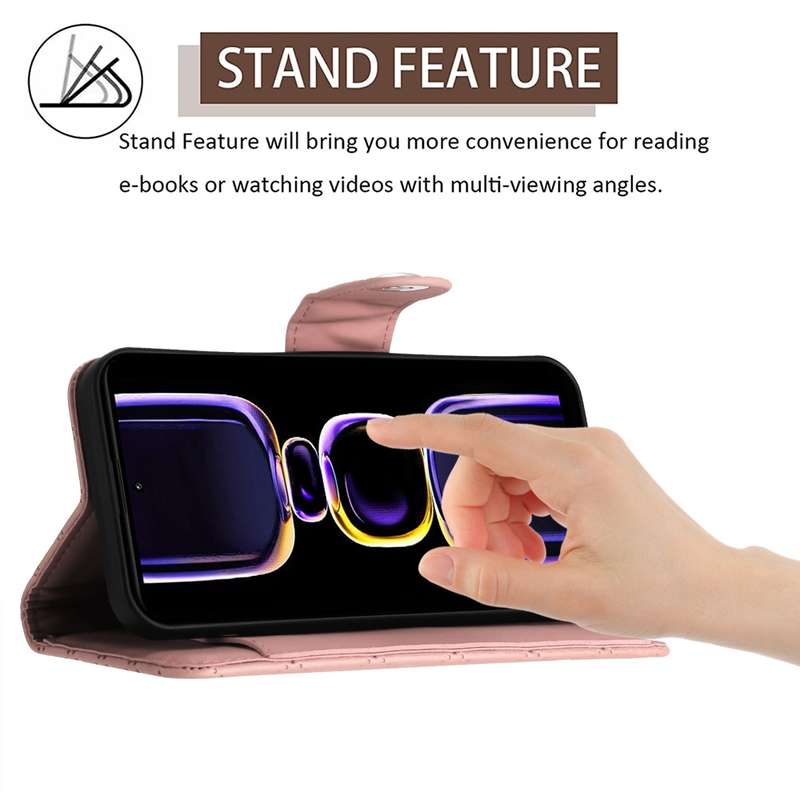 For Xiaomi Poco F5 Pro / Redmi K60 Rhombic Texture Flip Leather Phone Case with Long Lanyard(Co