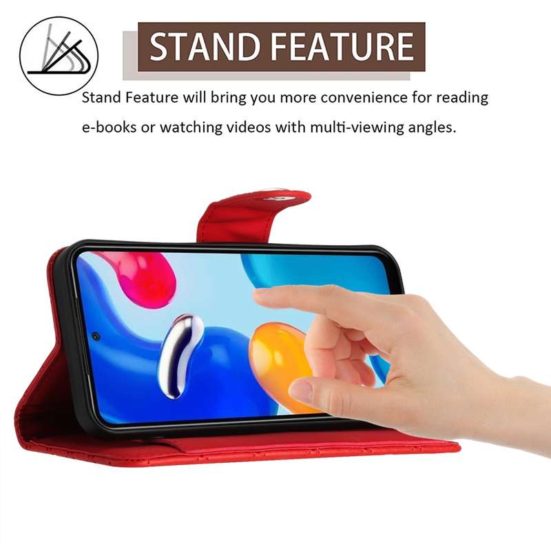 For Xiaomi Redmi Note 11S / Note 11 Global Rhombic Texture Flip Leather Phone Case with Long La