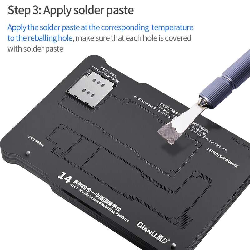 Qianli Magnetic Middle Layer BGA Reballing Platform For iPhone 15 Series
