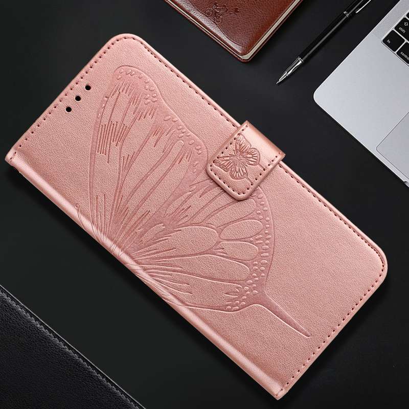 For OPPO A2 Pro 5G / A3 Pro 5G Embossed Butterfly Leather Phone Case(Rose Gold)