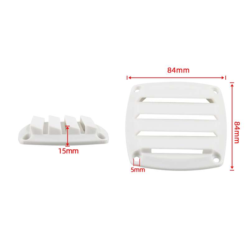 Yacht / RV 85mm Louvered Vents(Black)