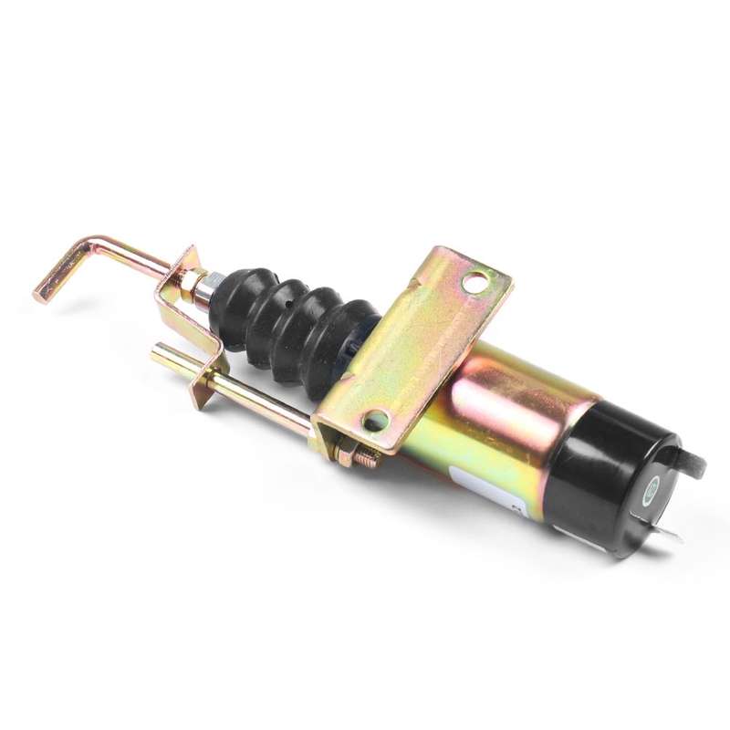 Lister Petter 24V Engine Flameout Solenoid Valve with Magnetic 366-07197(Black)