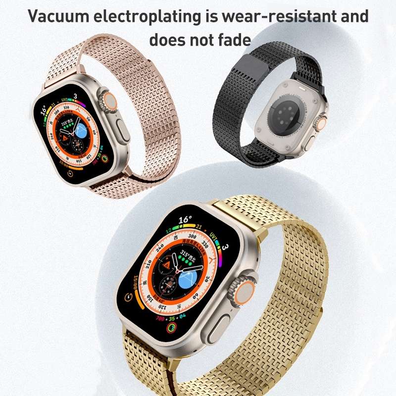 For Apple Watch Series 6 40mm Milanese Loop Magnetic Clasp Stainless Steel Watch Band(Titanium