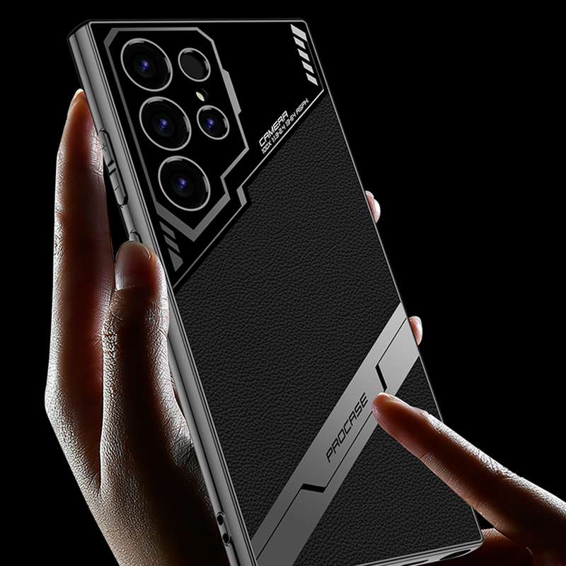 For Samsung Galaxy S24 Ultra 5G GKK Esports Leather Shockproof Phone Case(Carbon Fibre)
