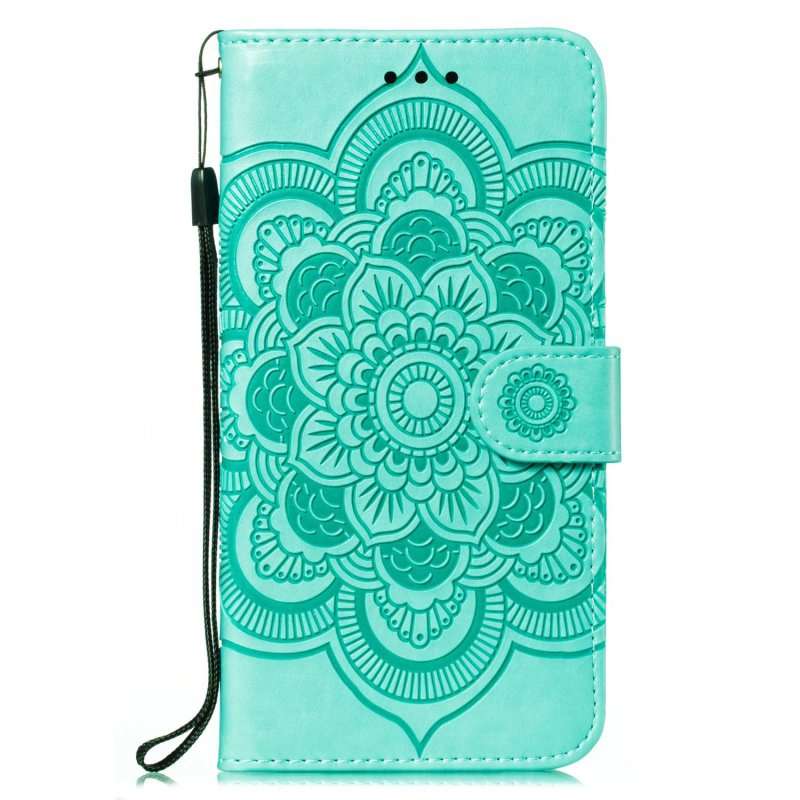 For Samsung Galaxy A53 5G Sun Mandala Embossing Pattern Phone Leather Case(Green)