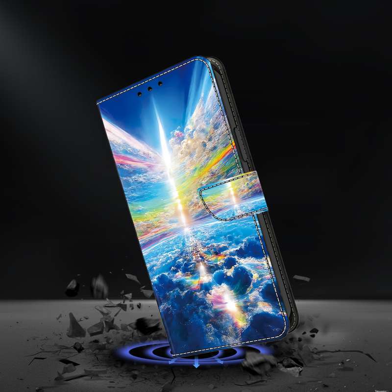 For Xiaomi 12 Crystal Painted Leather Phone case(Colorful Sky)