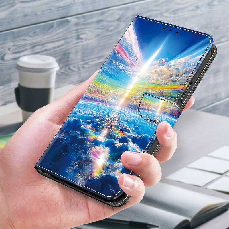 For Xiaomi 12 Crystal Painted Leather Phone case(Colorful Sky)