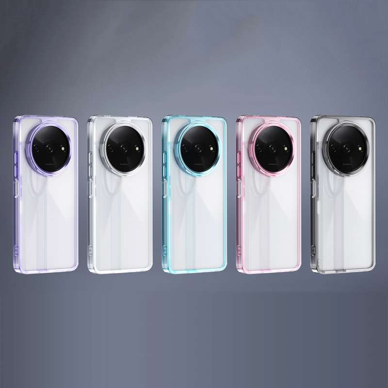 For OPPO A78 4G Shine High Transparency Acrylic Phone Case(Black)