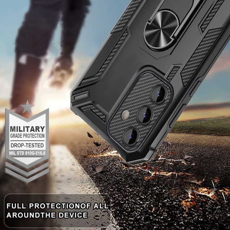 For Samsung Galaxy A55 5G Warship Armor 2 in 1 Shockproof Phone Case(Red)