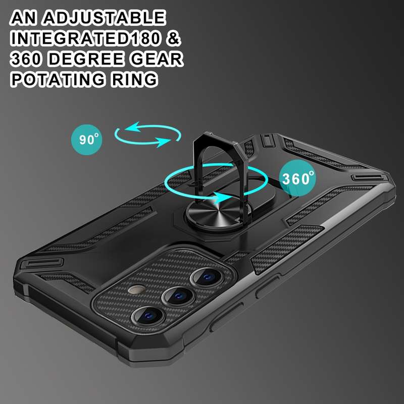 For Samsung Galaxy A55 5G Warship Armor 2 in 1 Shockproof Phone Case(Red)