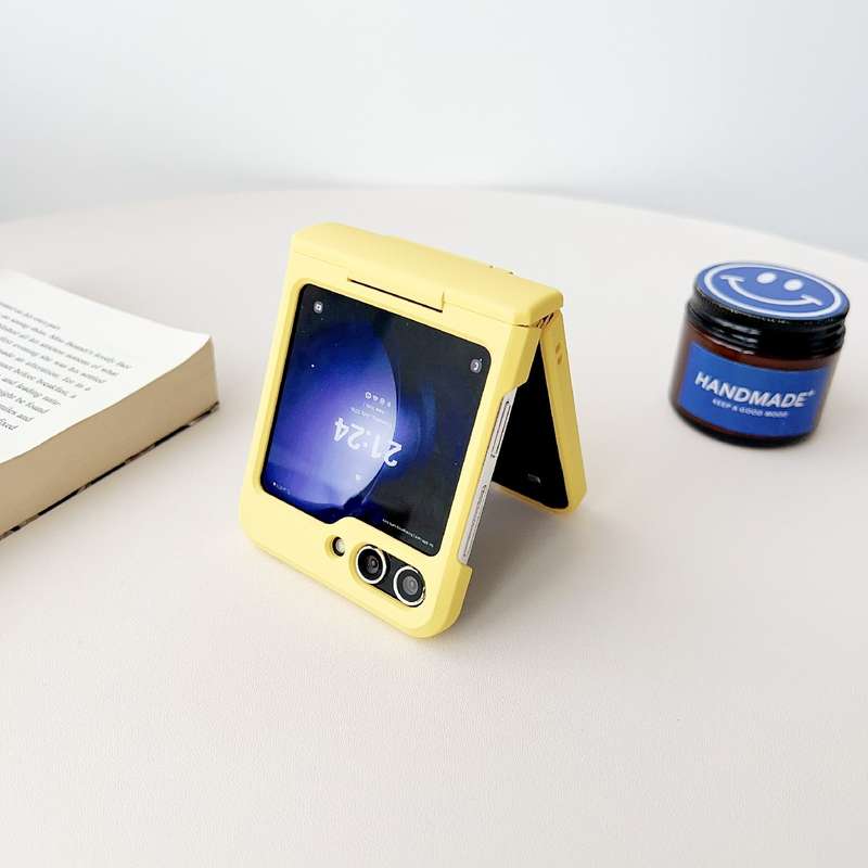 For Samsung Galaxy Z Flip6 Skin Feel PC Full Coverage Shockproof Phone Case(Yellow)