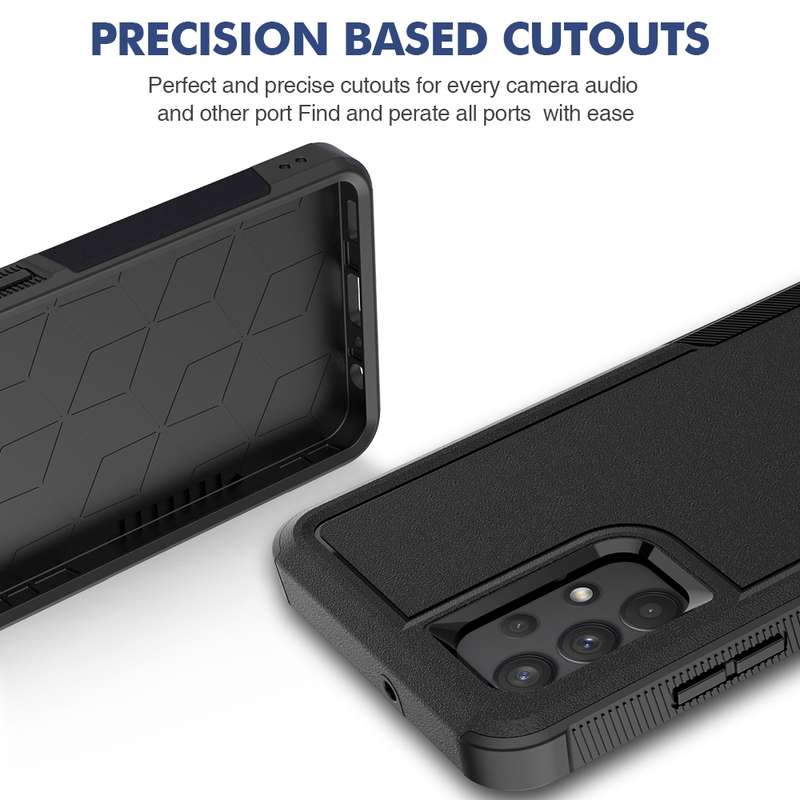 For Samsung Galaxy A32 4G 2 in 1 PC + TPU Phone Case(Black)