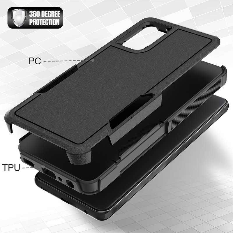 For Samsung Galaxy A32 4G 2 in 1 PC + TPU Phone Case(Black)