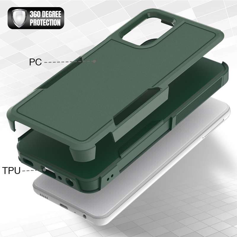 For Samsung Galaxy A32 5G 2 in 1 PC + TPU Phone Case(Dark Green)